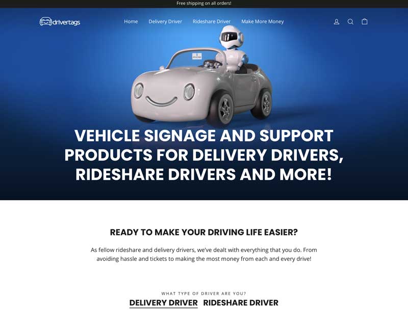 Drivertags Website